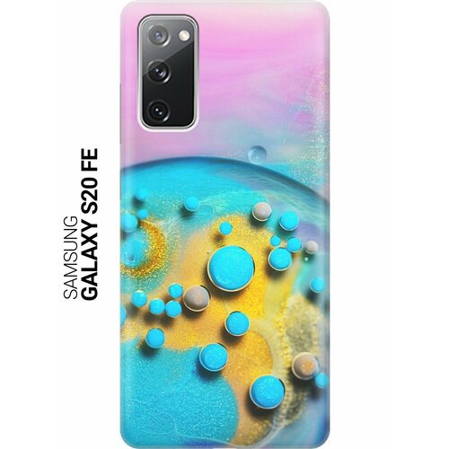 ультратонкий силиконовый чехол накладка для samsung galaxy s20 с принтом цветные капли Ультратонкий силиконовый чехол-накладка для Samsung Galaxy S20 FE с принтом Цветные капли