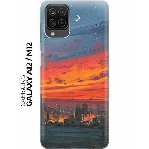 RE: PA Накладка Transparent для Samsung Galaxy A12 / M12 с принтом Ночь и мегаполис re pa накладка transparent для samsung galaxy s10 с принтом ночь и мегаполис