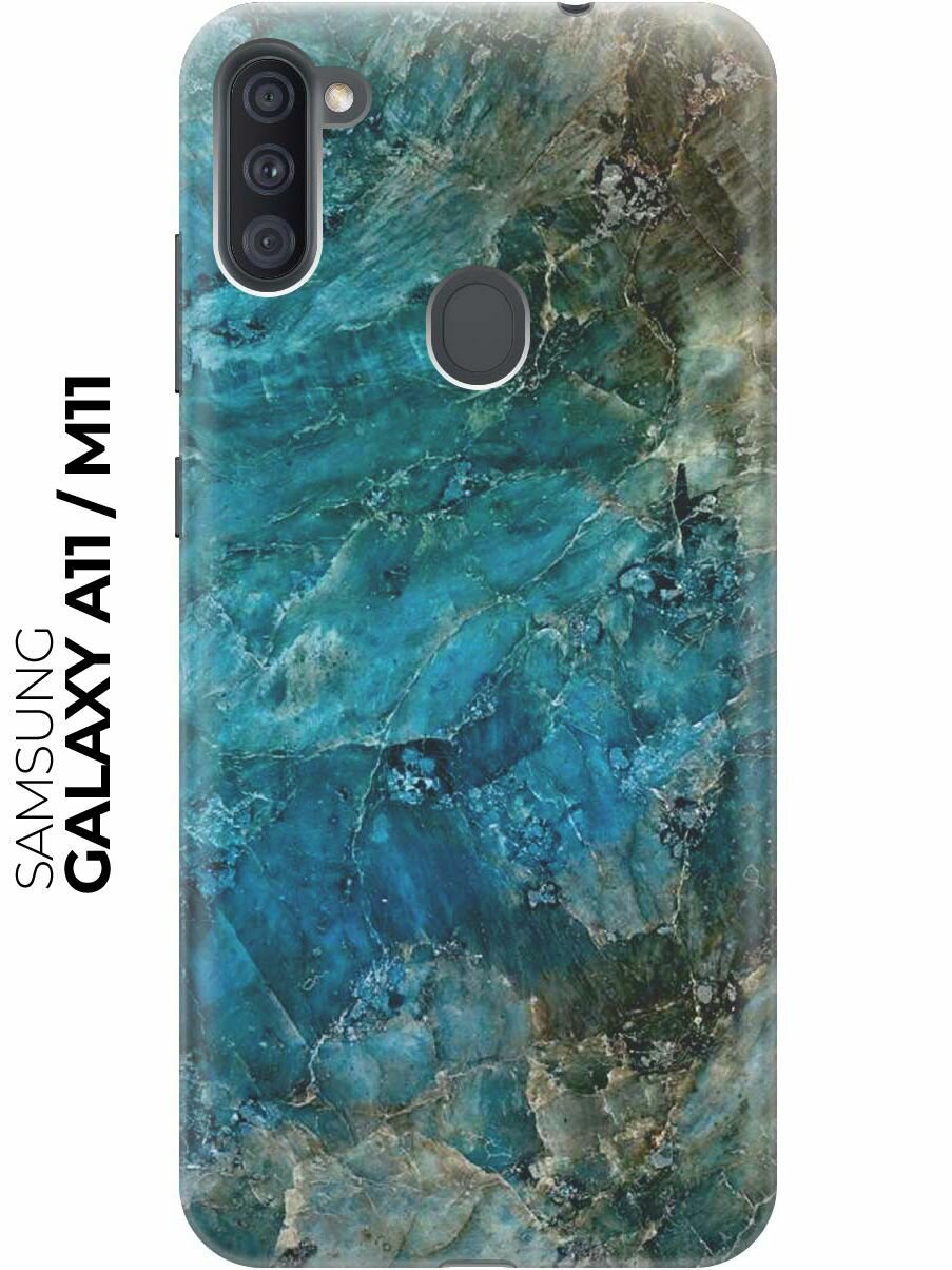 RE: PA Чехол - накладка ArtColor для Samsung Galaxy A11 / M11 с принтом "Синий мрамор"