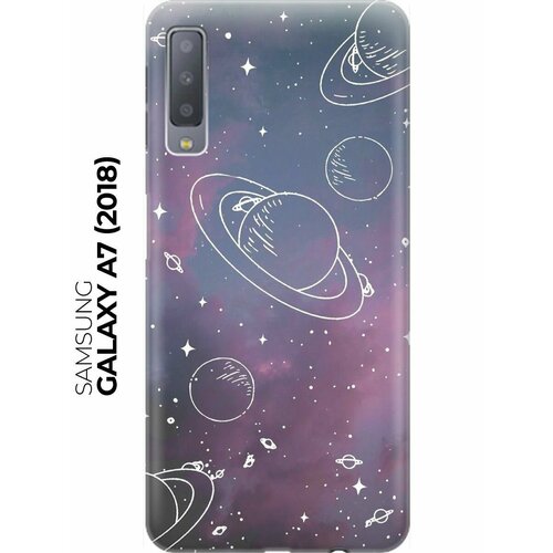 RE: PA Накладка Transparent для Samsung Galaxy A7 (2018) с принтом Космос на закатном небе re pa накладка transparent для samsung galaxy j6 2018 с принтом космос на закатном небе
