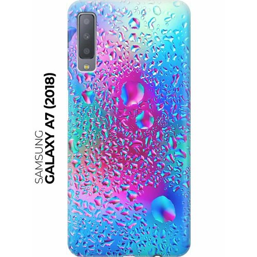 RE: PA Накладка Transparent для Samsung Galaxy A7 (2018) с принтом Капли на стекле re pa накладка transparent для samsung galaxy a7 2018 с принтом голубые капли