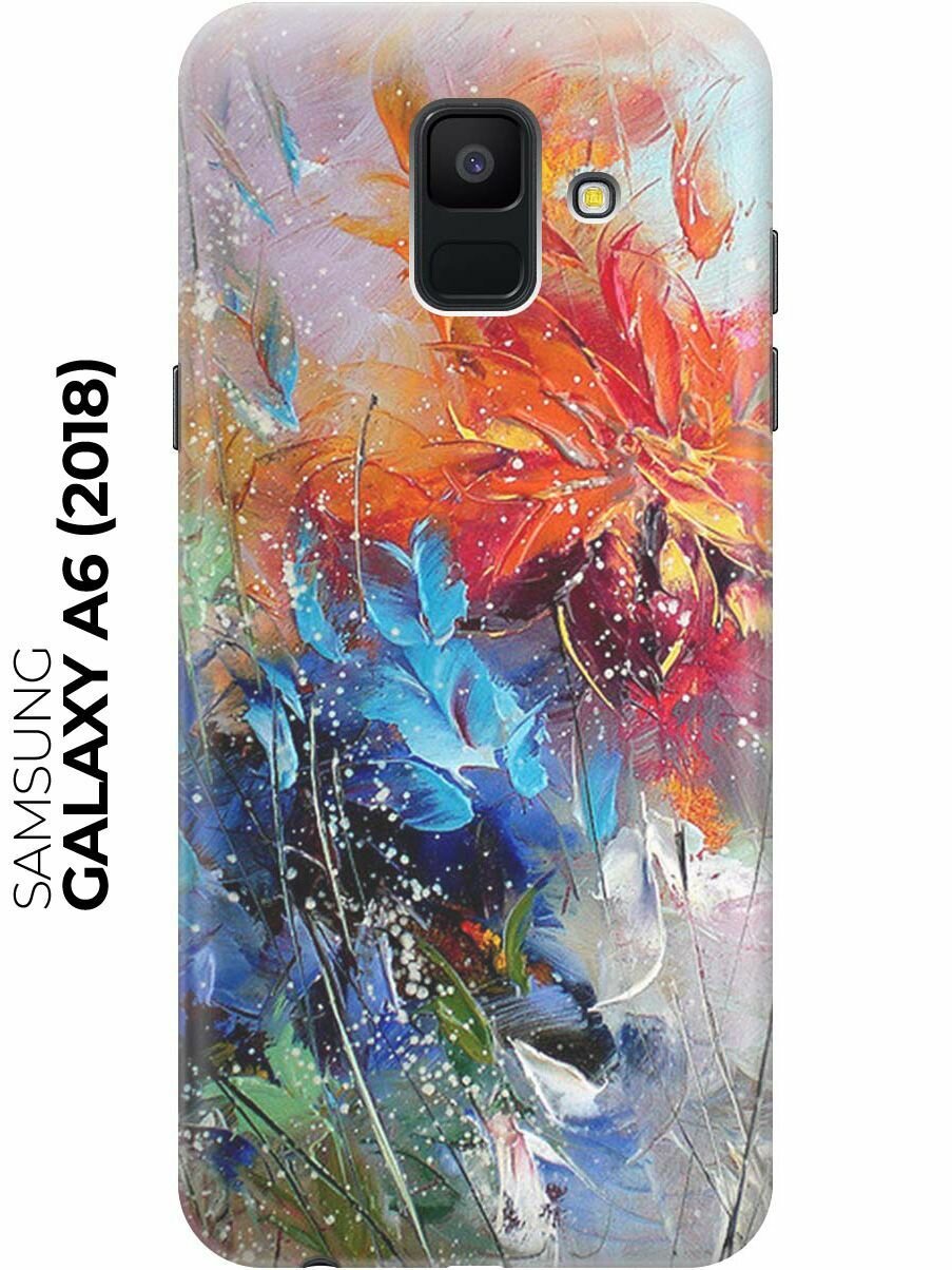 RE:PA Чехол - накладка ArtColor для Samsung Galaxy A6 (2018) A600FN с принтом "Весенний взрыв"