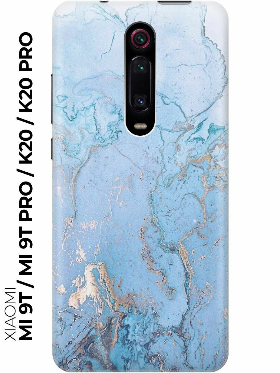 Чехол - накладка ArtColor для Xiaomi Mi9T / Mi9T Pro / K20 / K20 Pro с принтом "Голубой мрамор"