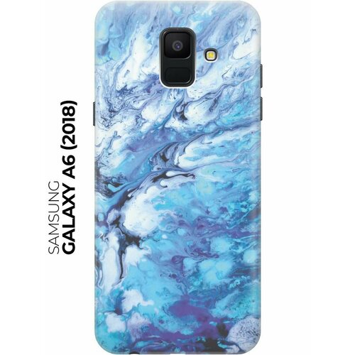 RE: PAЧехол - накладка ArtColor для Samsung Galaxy A6 (2018) с принтом Синий мрамор re paчехол накладка artcolor для samsung galaxy a6 2018 с принтом сердечки