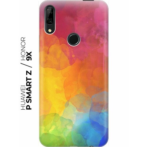 RE: PA Накладка Transparent для Huawei P Smart Z / Honor 9X с принтом Буйство красок re pa накладка transparent для huawei p smart z honor 9x с принтом графитовый излом
