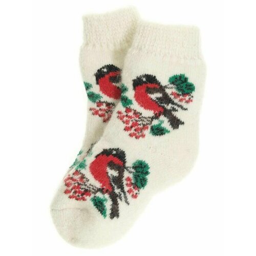 фото Носки рассказовские варежки размер 9-10 лет, красный, белый