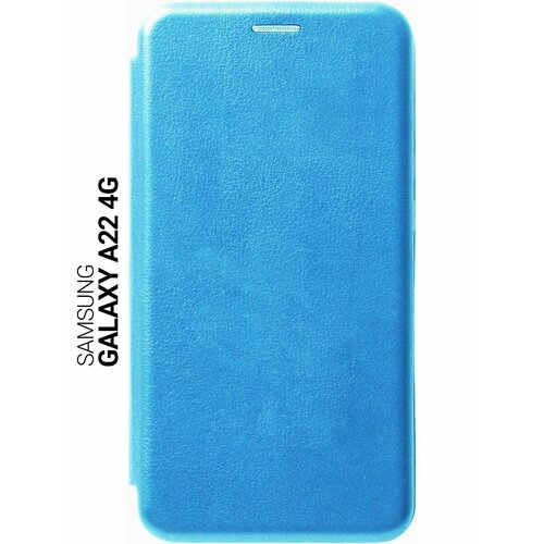 Чехол-книжка на Samsung Galaxy A22 4G, Самсунг А22 4Г Book Art Jack синий силиконовый чехол на samsung galaxy a22 4g самсунг а22 4г silky touch premium темно зеленый