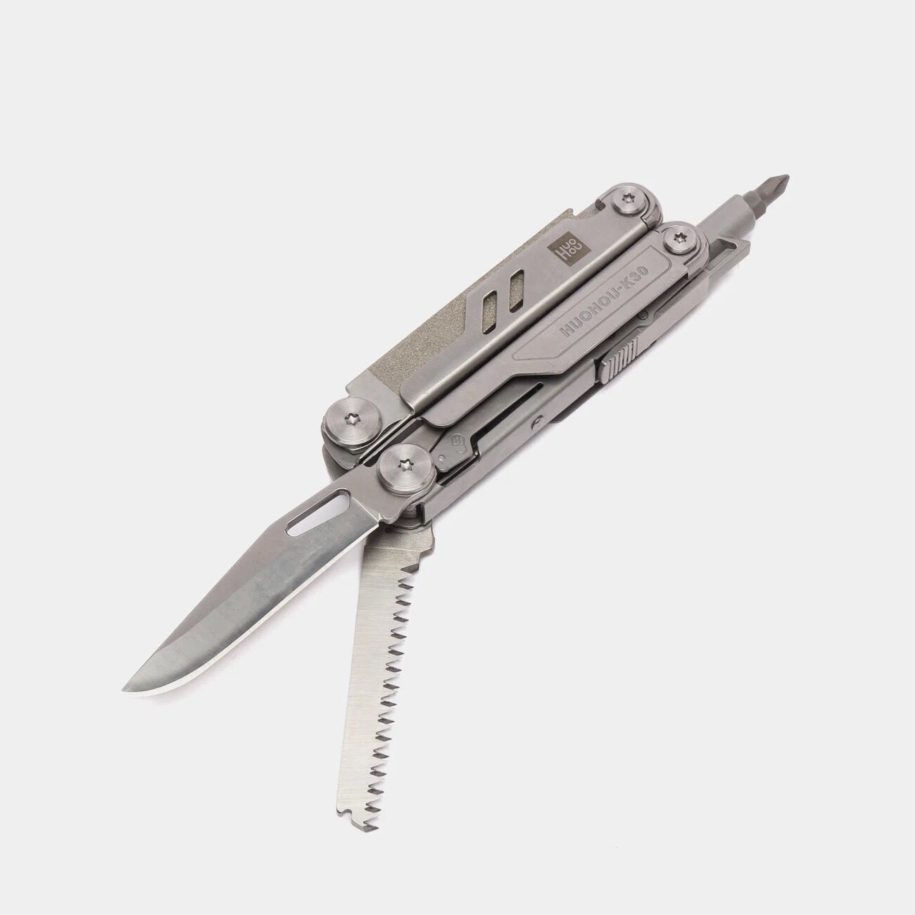 Изображение Мультитул Huo Hou K30 Pro HU0191, серебристый, 18 инструментов