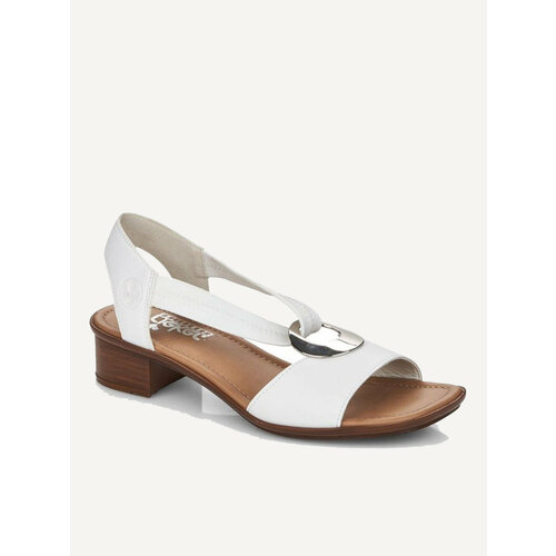 фото Босоножки rieker, размер 41, белый