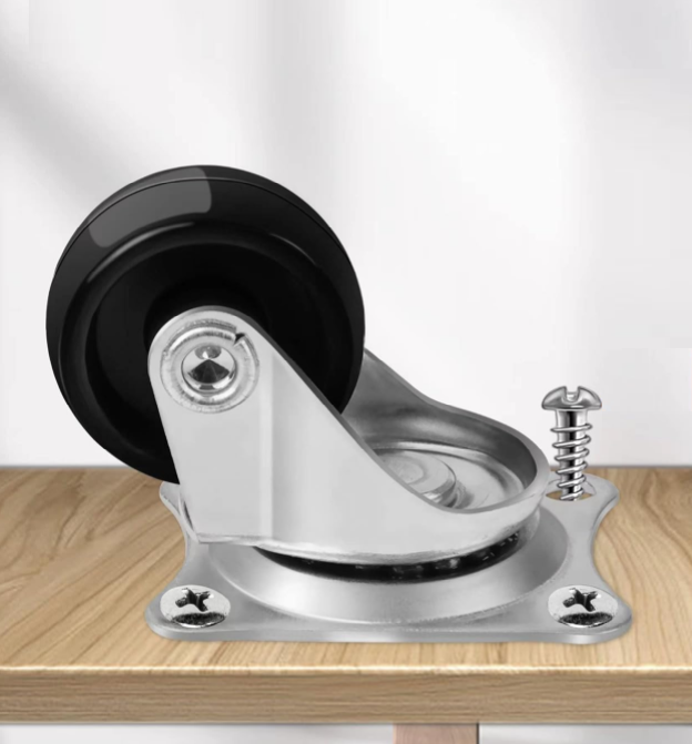 Фурнитура Для Мебели Колеса мебельные поворотные на площадке (4шт. 30 мм.)