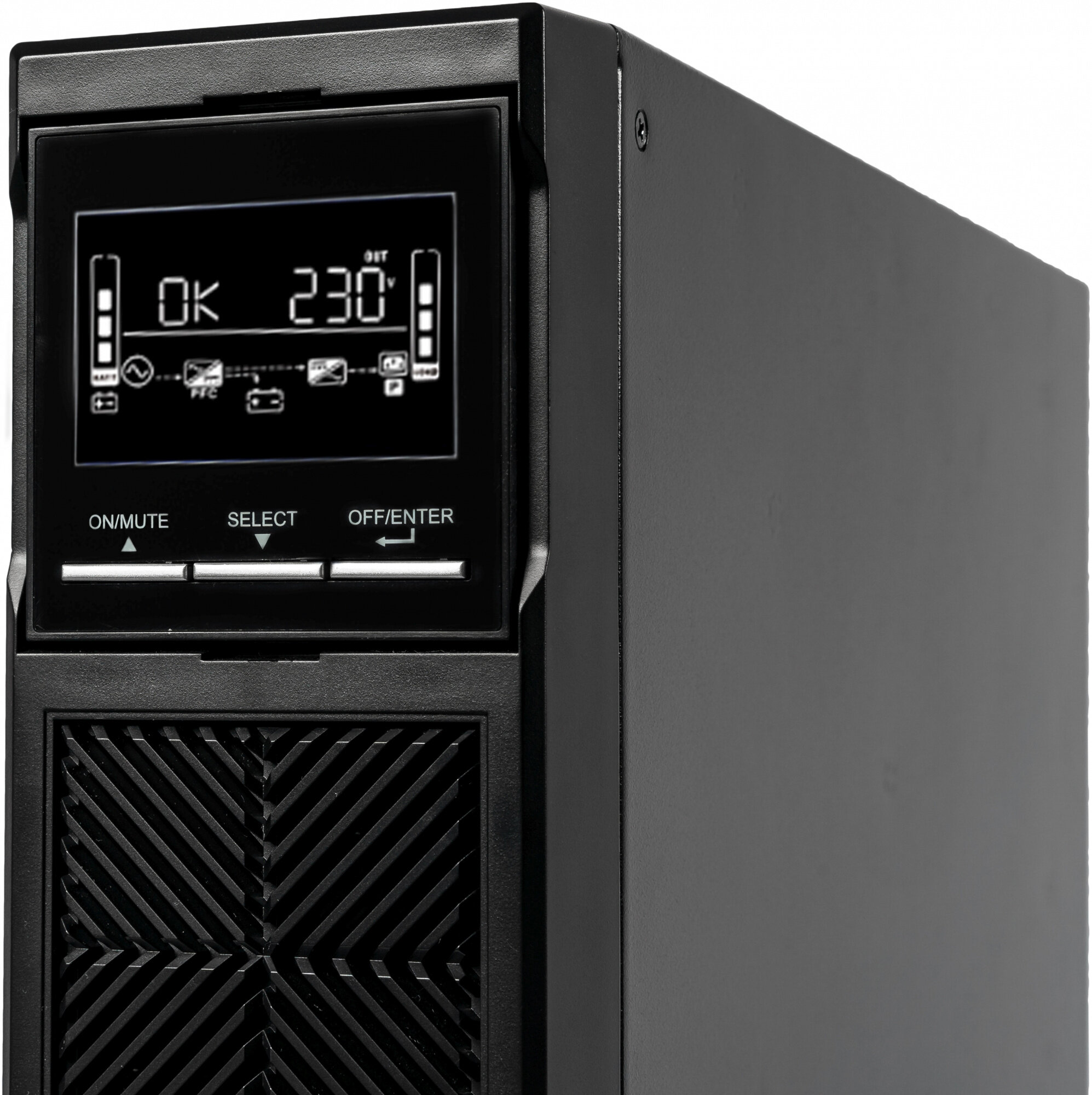 Источник бесперебойного питания Systeme Electriс Smart-Save Online SRT, 1500VA/1500W, On-Line, Extended-run, Rack 2U(Tower convertible), LCD, Out: 8xC13, SNMP Intelligent Slot, USB, RS-232, Pre-Inst. Systeme Electric - фото №3