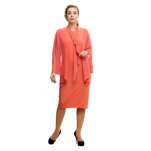 фото Платье olsi, размер 48, розовый