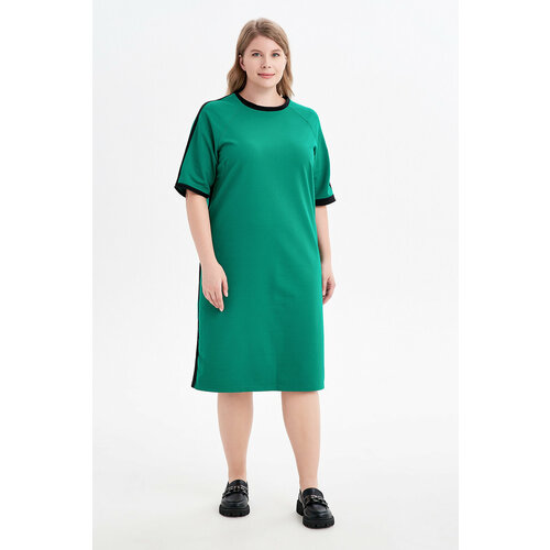 фото Платье olsi, размер 60, зеленый