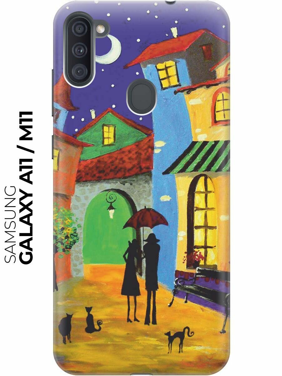 RE: PA Чехол - накладка ArtColor для Samsung Galaxy A11 / M11 с принтом "Разноцветный город"
