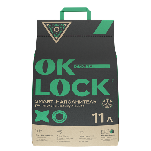 Наполнитель для кошачьего туалета Ok-Lock, 11 литров