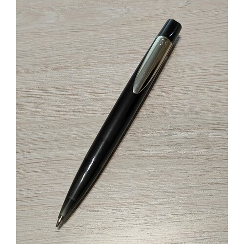 Ручка шариковая автоматическая синие чернила Senator @TRACT CLEAR 2515/ч черный корпус, поворотный механизм. 1 шт.