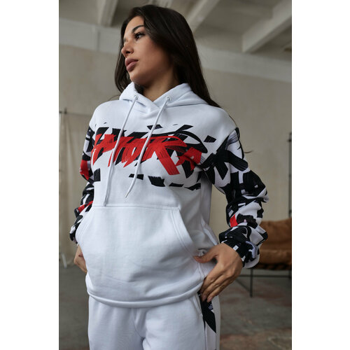 Худи Polovina, размер 44, синий, зеленый