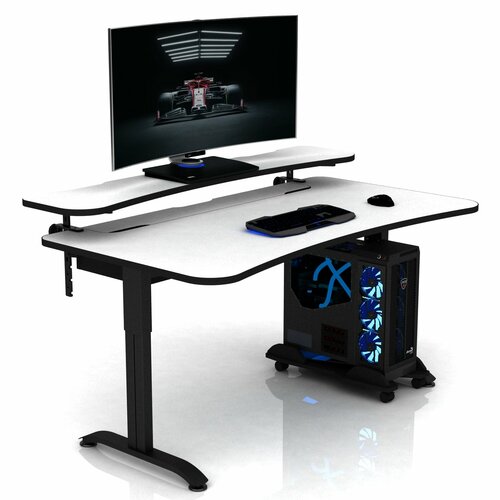 Геймерские игровые столы и кресла Стол с регулируемой высотой надставки DX ARENA SPORT (Arena/Tomahawk) Белый белый