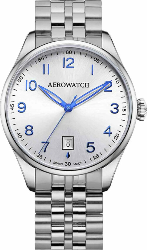 Наручные часы AEROWATCH 42997 AA01 M, мультиколор, серебряный