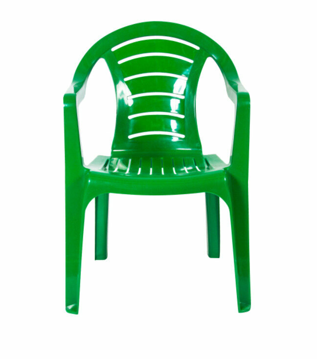 Кресло садовое 56х57х82 см пластик, 4шт., зеленые. - фотография № 2