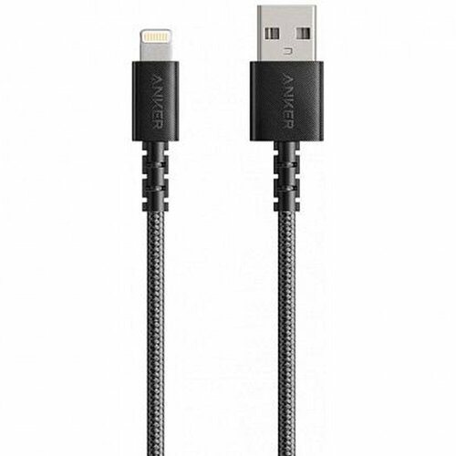 кабель anker powerline select usb lightning a8012 0 9 м черный Кабель Anker Powerline Select+ (A8013H11/A8013H12) USB-A/Lightning 1.8m (Black)