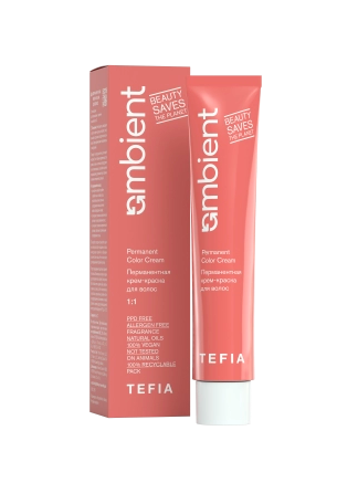 Tefia Ambient Permanent Color Cream Blue Крем-краска для волос перманентная корректор синий 60 мл / модное окрашивание