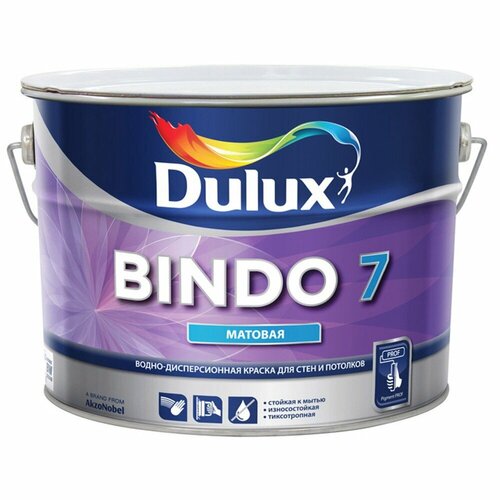 DULUX Краска в/д BINDO 7 BC матовая 9 л