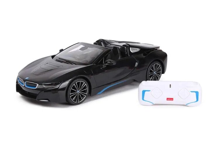 Машинка на радиоуправлении Rastar BMW i8 Roadster (арт. 95500), 1:12 (38см). Черная