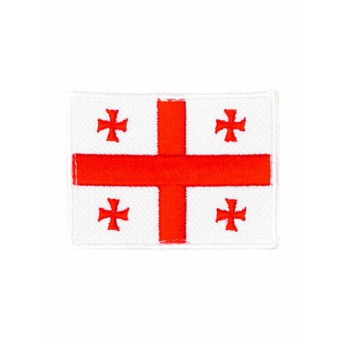 Пришивная нашивка и шеврон на одежду: Флаг Грузии