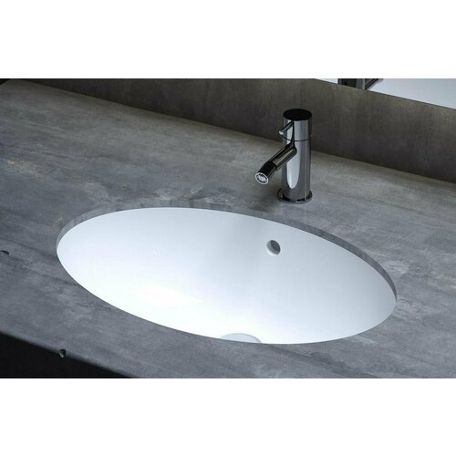 Раковина встраиваемая Salini Callista 109 1101109G 56.5x39.4 см, из материала Sapirit, глянцевая, цвет белый