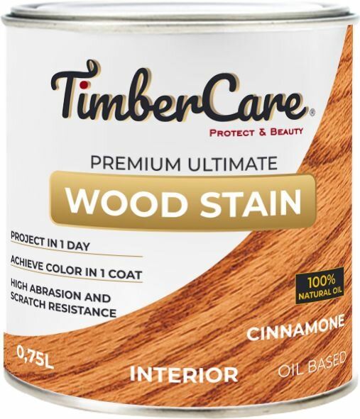 Тонирующее масло TimberCare Wood Stain (цвет: Корица/ Cinnamone) банка 075л