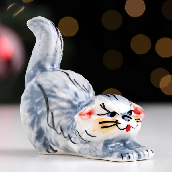 фото Сувенир "Котик", гжель