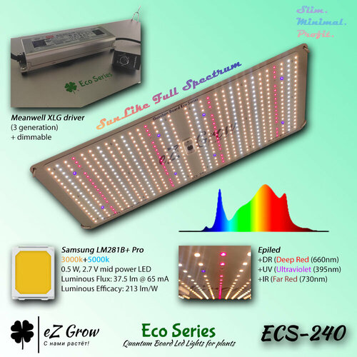 Quantum Board EZG ECS-240 - светодиодный фитосветильник для растений (240вт)