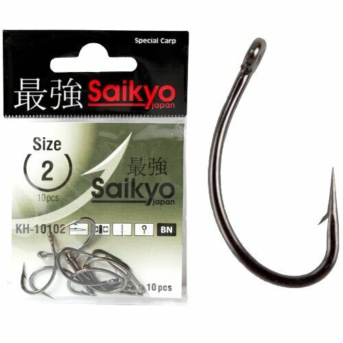 фото Крючки saikyo kh-10102 big carp bn №2 (10 шт.) kh-10102bn2-10
