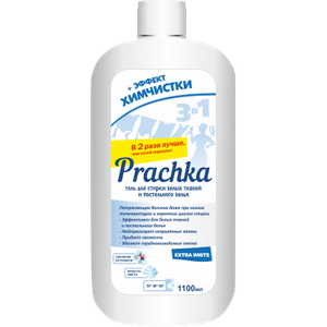 Гель для стирки "Prachka" Extra White, 1100 мл