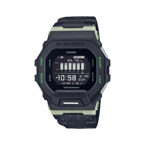 Наручные часы CASIO G-Shock GBD-200LM-1, черный наручные часы casio часы casio gbd 200 2 синий