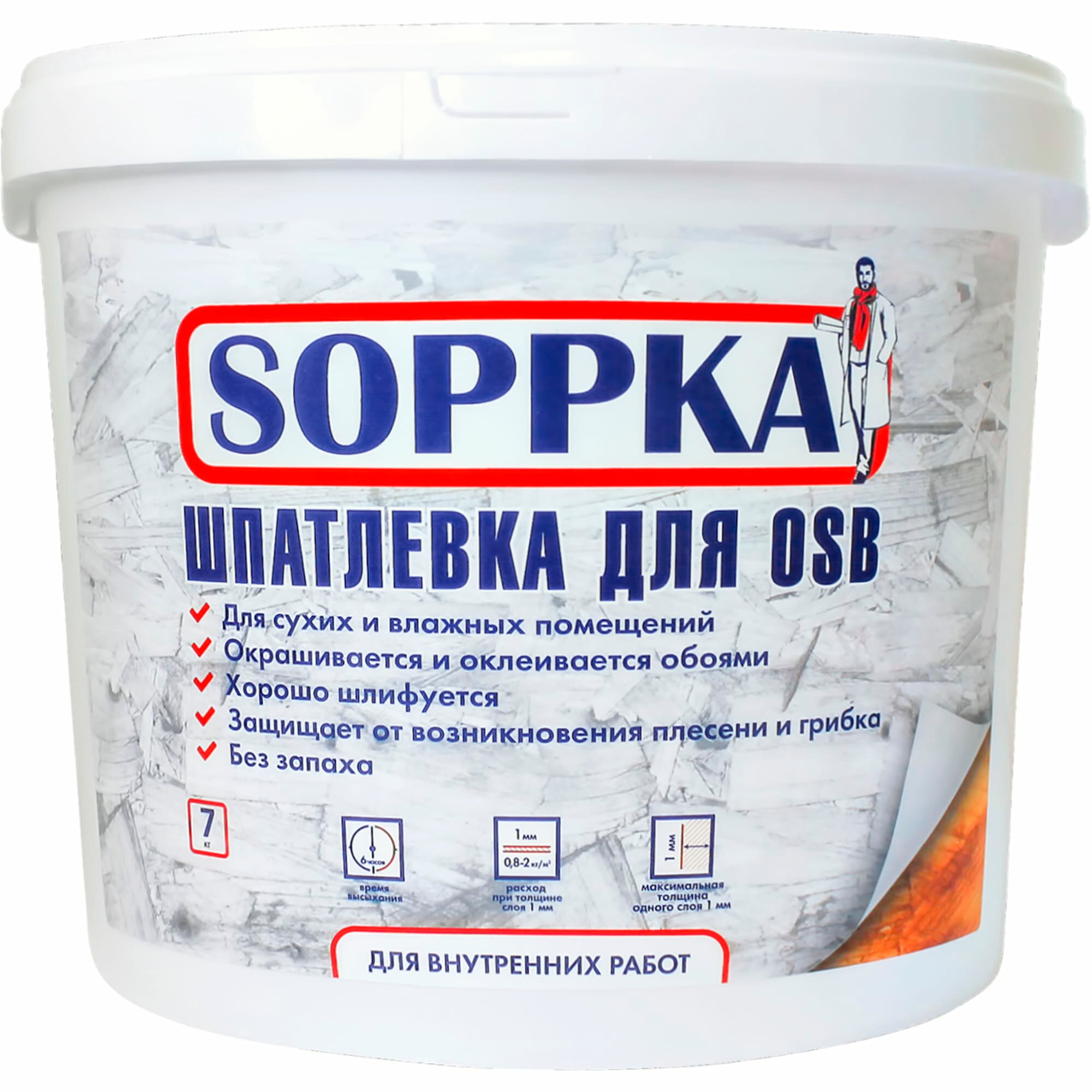 фото Шпатлевка Soppka для OSB 7 кг