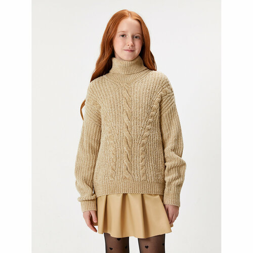 фото Свитер acoola, размер 146, бежевый