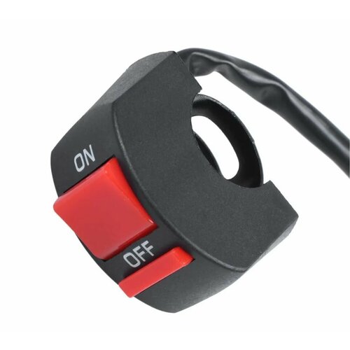 Кнопка на руль мотоцикла d-22mm универсальная 2 положения 2 провода 240₽