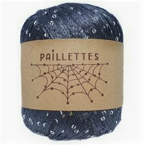 Пряжа Paillettes Wool Sea (035), 50г, 275м, 100% полиэстер (2 шт.)