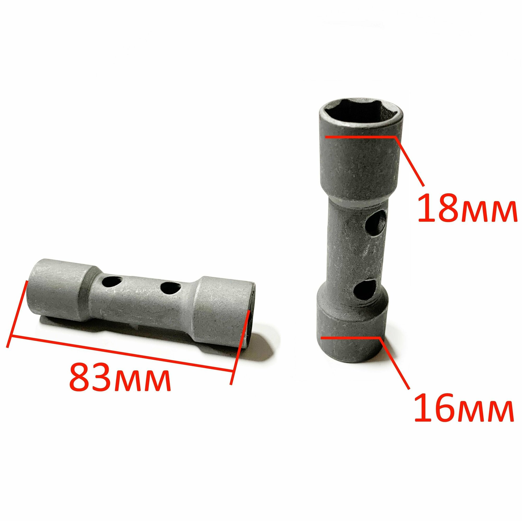 фото Ключ свечной 4T (двухсторонний: 16мм и 18мм)