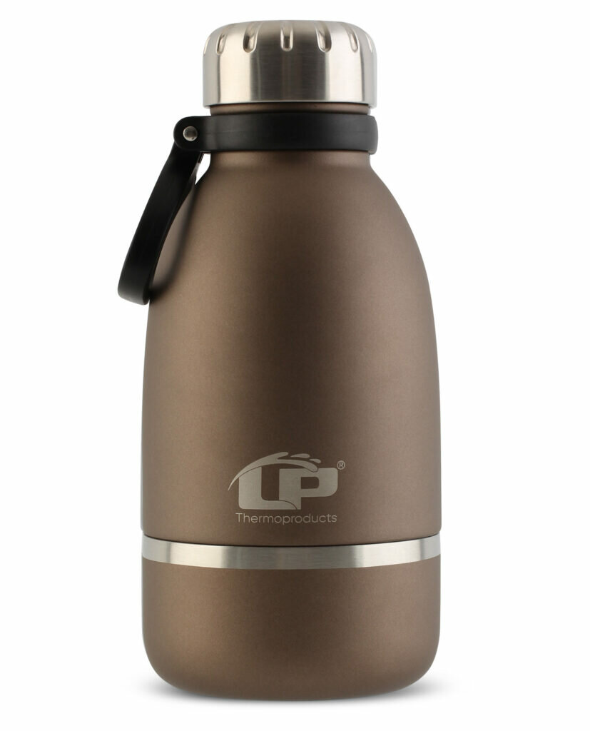 фото Термос-бутылка из нержавеющей стали LP Prestige 1л коричневая матовая