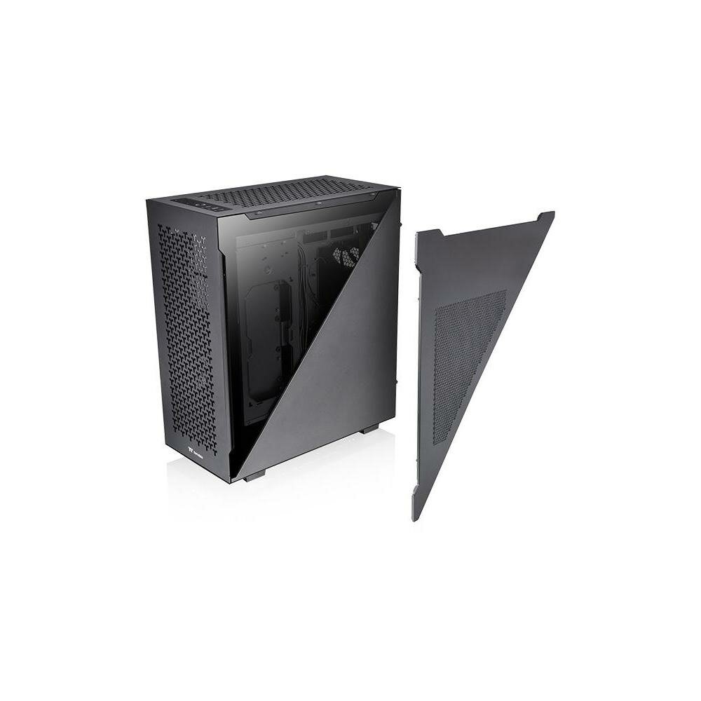 Корпус ATX Thermaltake CA-1T4-00M1WN-02 черный, без БП, 2 панели из закаленного стекла, 2*120mm fan, 2*USB 3.0, USB Type-C, audio - фото №7