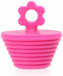 Пробка-заглушка для ванной "Универсал", цвет розовый, 1 шт