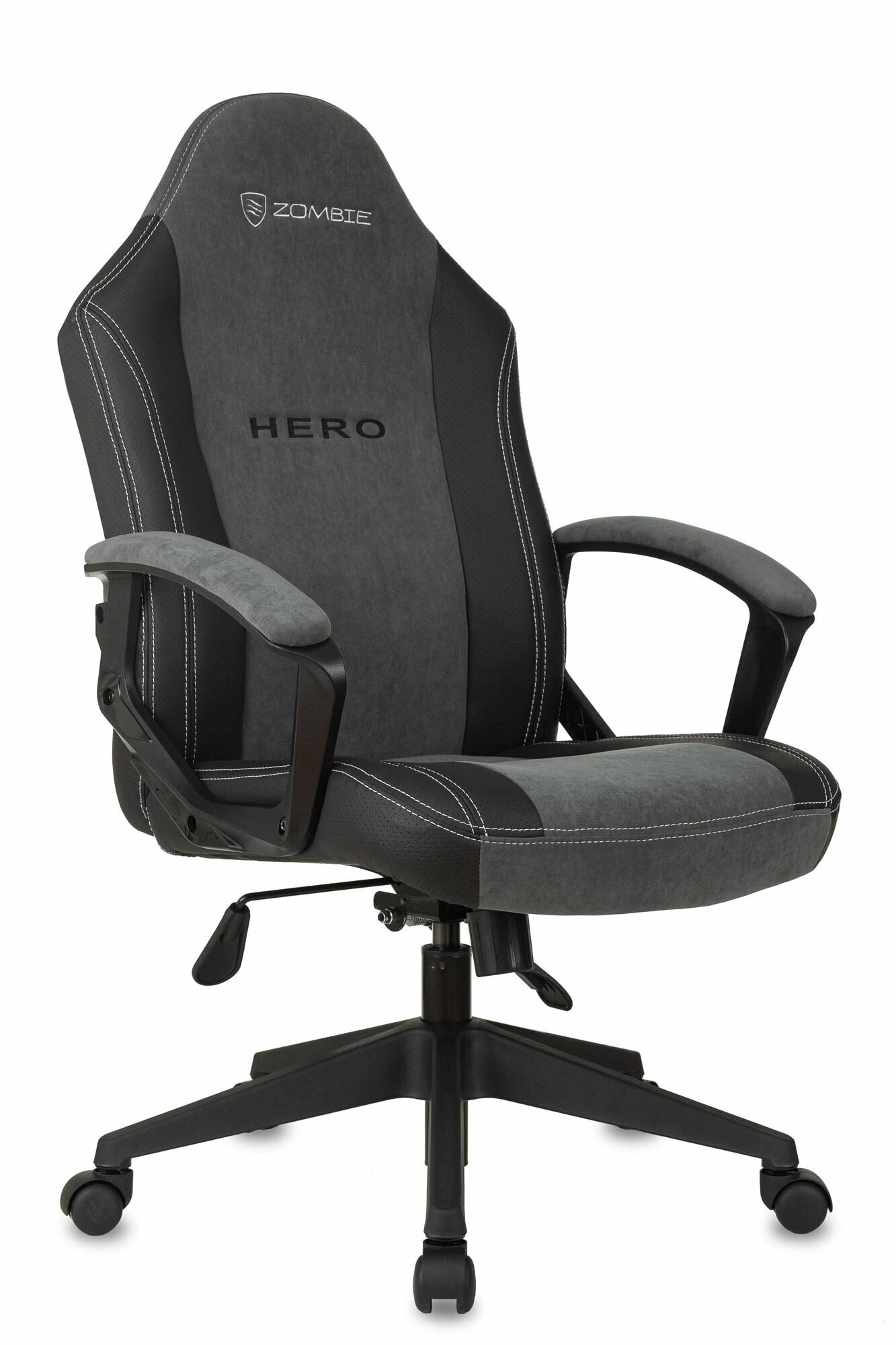 Компьютерное кресло Zombie Hero игровое, обивка: текстиль/искусственная кожа, цвет: серый