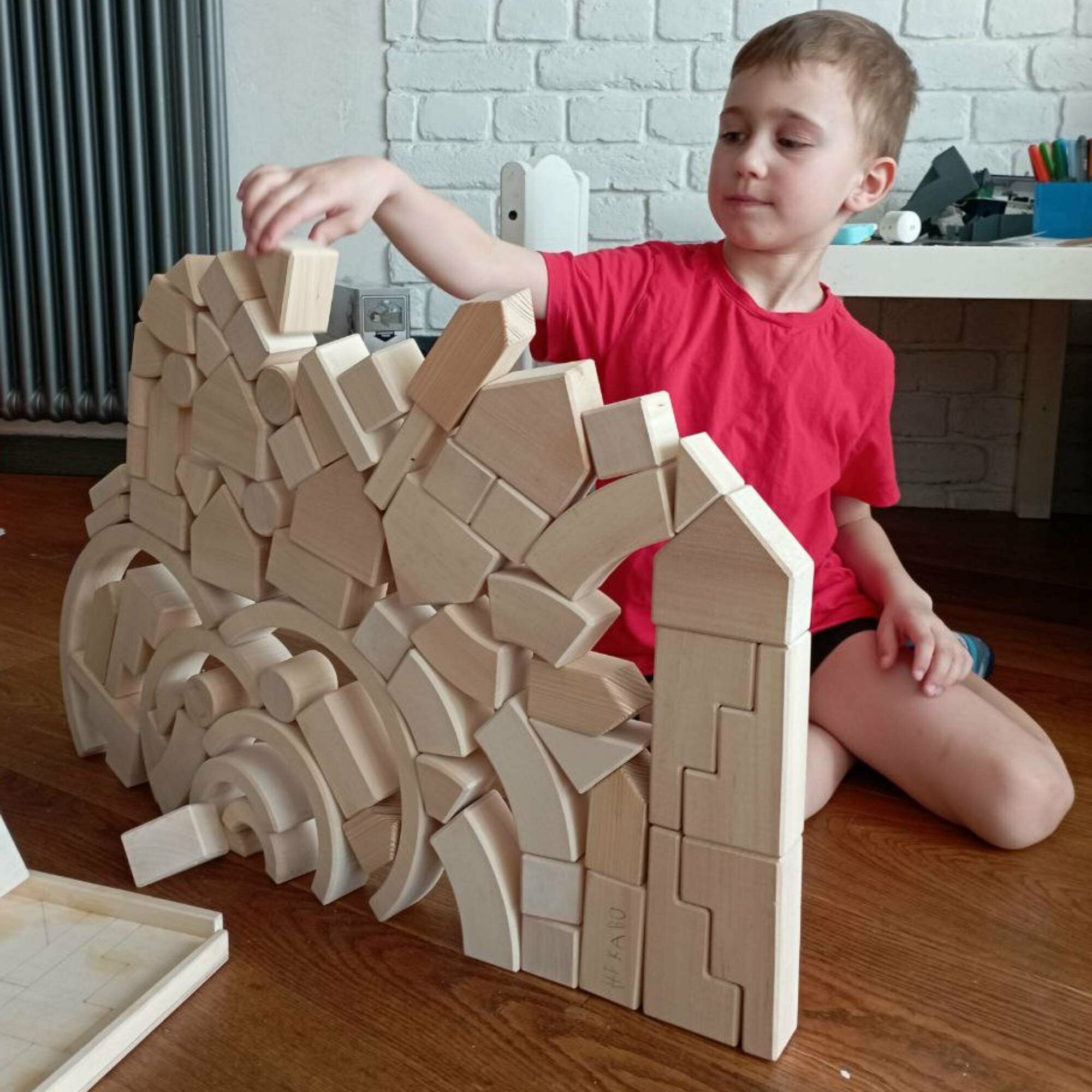 Кубики Деревянный Конструктор для Детей