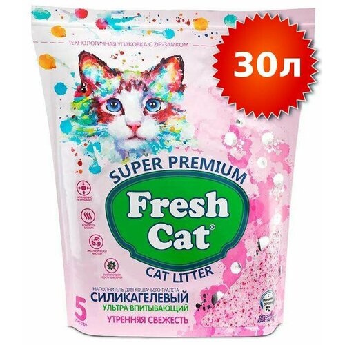 FRESH CAT, впитывающий силикагелевый наполнитель, с ароматом 