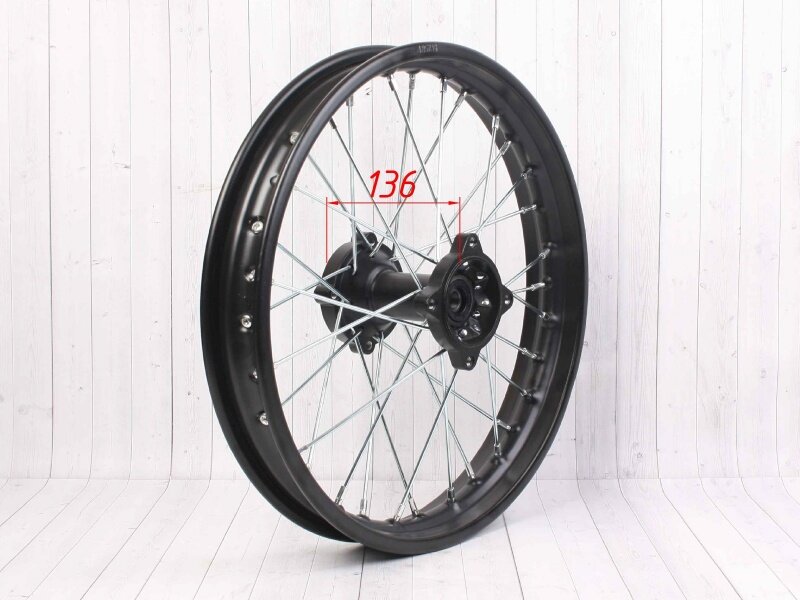 PitBikeClub Диск 16"x1.85 задний для питбайка с сальниками