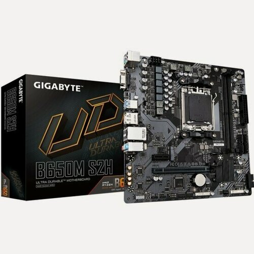 Изображение товара Материнская плата Gigabyte B650M S2H (AM5, mATX)