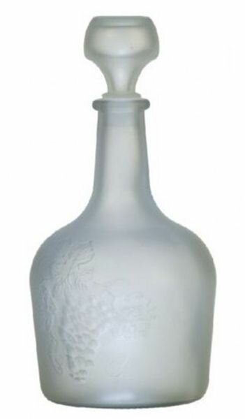 Бутылка стеклянная Фуфырек 15л 56-П29Б-1500 с цветной декорацией наружн. стороны (сатин)